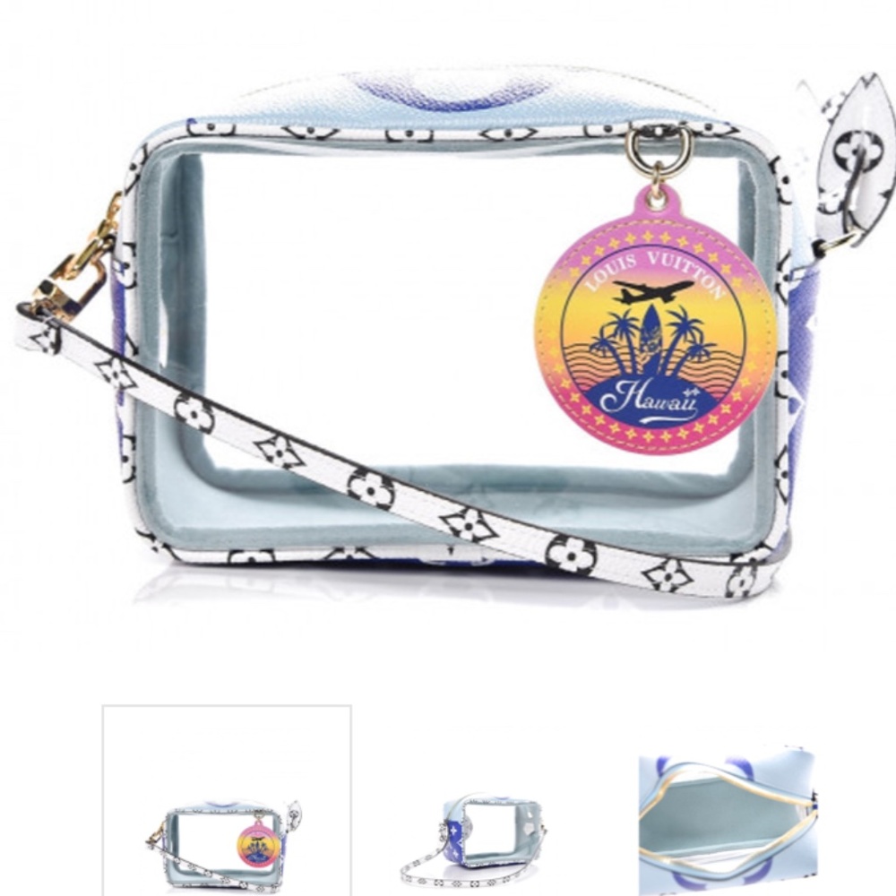 Louis Vuitton Monogram Giant Hawaii Beach Pouch Bl - Picture 1 of 7